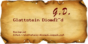 Glattstein Dioméd névjegykártya